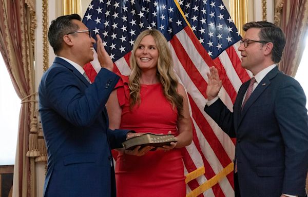 California Republican takes oath of office to complete term of former House Speaker Kevin McCarthy