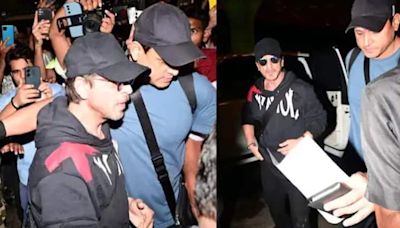 Shah Rukh Khan Gets Mobbed At Airport, Huge Sea Of Fans Erupts As He Leaves For IIFA 2024