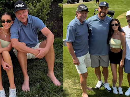 Wayne Gretzky golfs barefoot with daughter Paulina Gretzky — and Travis Kelce — for Father's Day: 'Gretzky with the no shoes policy'