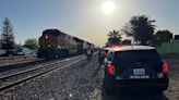 Man struck by train suffers major injuries