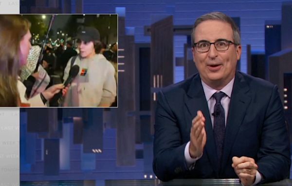 ‘Last Week Tonight’: John Oliver Dings Fox News Amid Coverage Of Student Protests Over War In Gaza