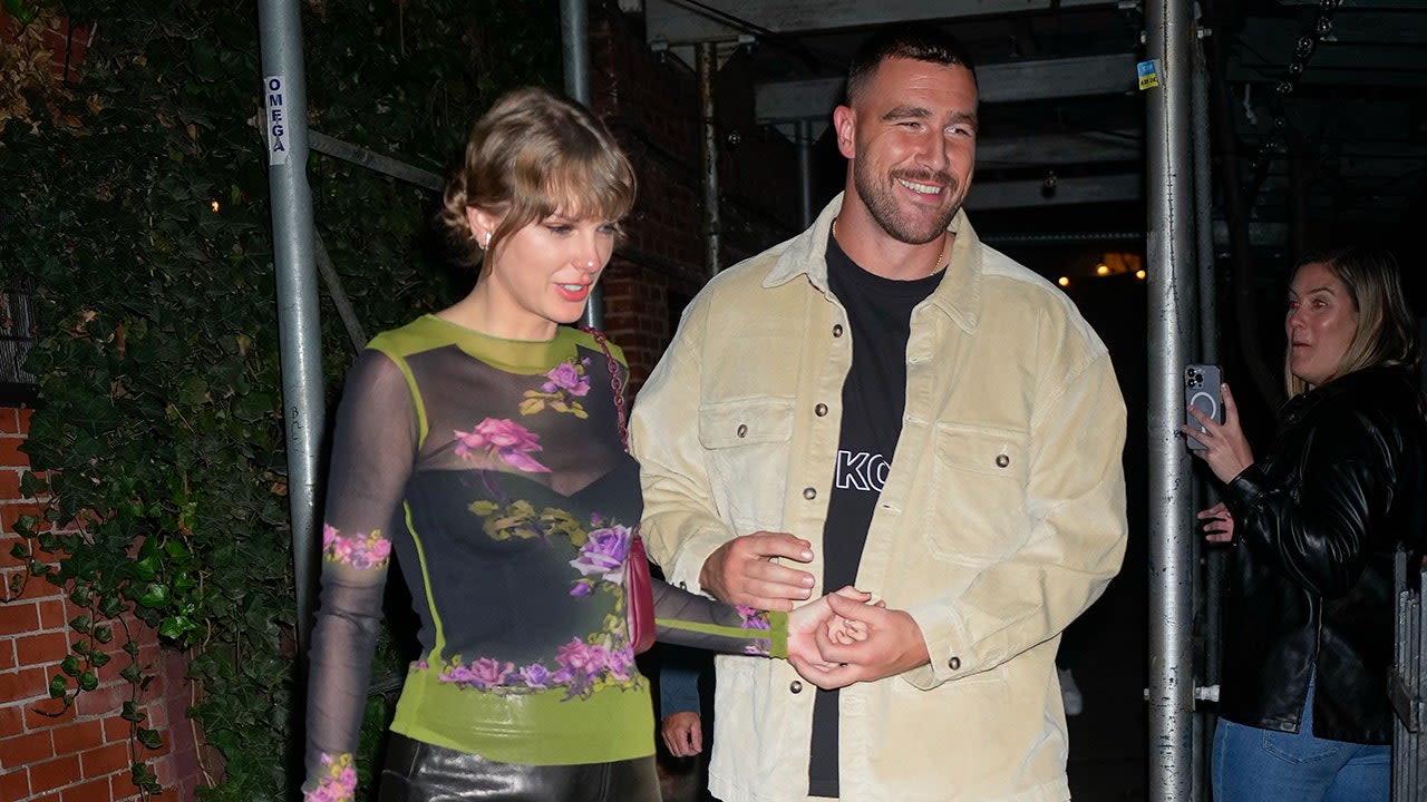 Taylor Swift's man Travis Kelce isn't bothered by being called arm candy: 'Comes with the territory'