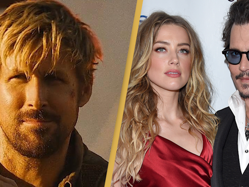 Ryan Gosling's new film is being criticised for Johnny Depp and Amber Heard ‘joke’