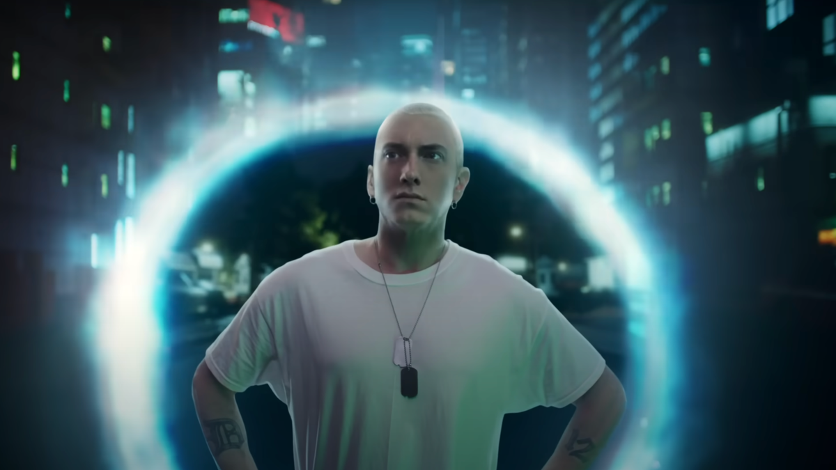 Eminem takes shots at Megan Thee Stallion and more in "Houdini" video