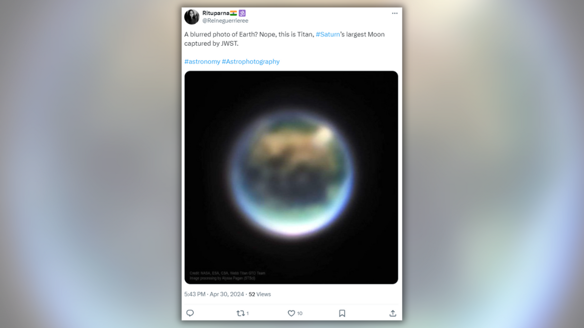 Fact Check: Blurry Telescopic Image Allegedly Shows Titan, Saturn's Largest Moon. Here's How We Confirmed It
