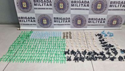 Ação da Brigada Militar resulta na apreensão de cocaína, crack e maconha no bairro Cavalhada