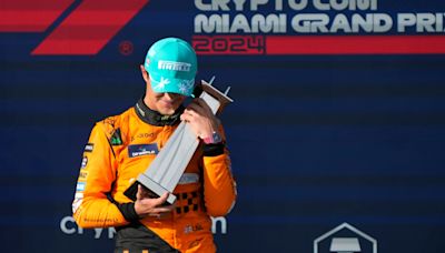 Lando Norris ends Max Verstappen’s winning streak with maiden victory in Miami