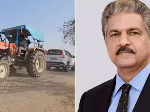 Anand Mahindra shares Mahindra tractor vs Scorpio's video. Watch who wins this tug of war