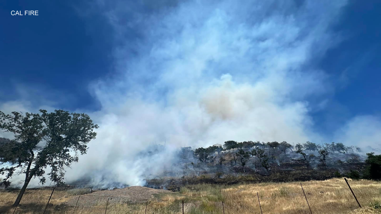 Crews battling fire that has burned at least 57 acres in St. Helena, CAL FIRE says