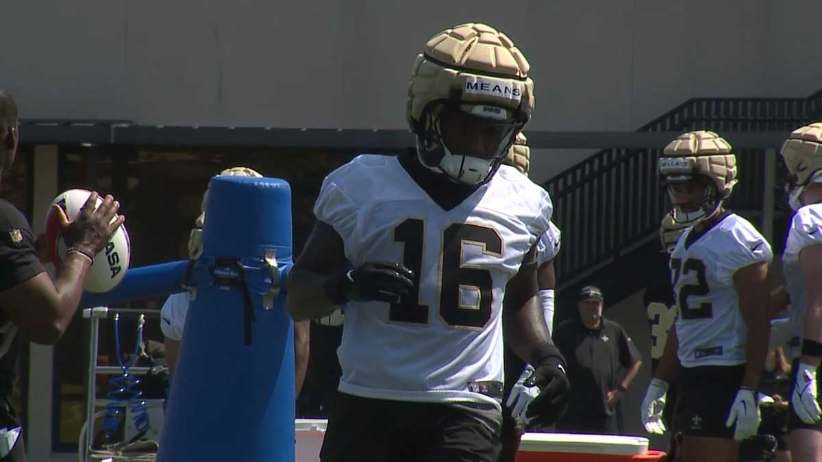 WATCH NOW: Saints rookie WR Bub Means talks about the New Orleans heat and learning the offense