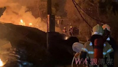 三界埔豬舍暗夜火警延燒 消防人員上午救出70老翁脫困
