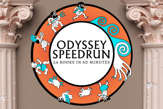 The Odyssey Speedrun : 24 Books in 60 Minutes in Rhode Island at Swamp Meadow Community Theatre 2024