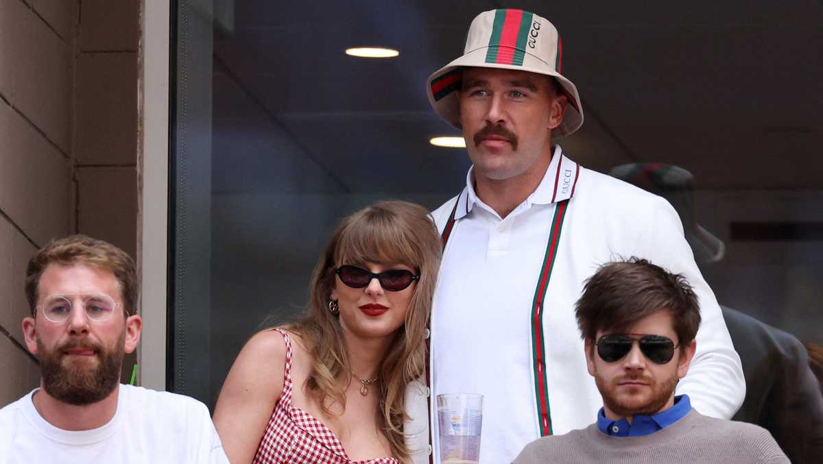 Taylor Swift and Travis Kelce serve couple goals at the US Open final