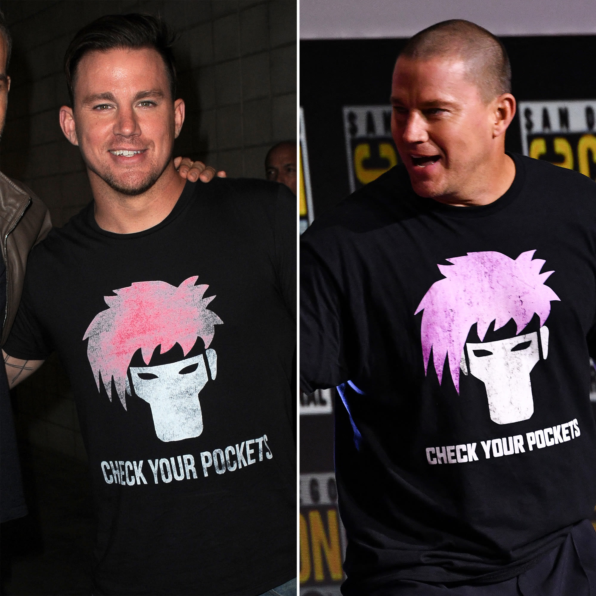 Channing Tatum Rewears Faded Gambit T-Shirt at San Diego Comic-Con Shouting Out Aborted X-Men Project