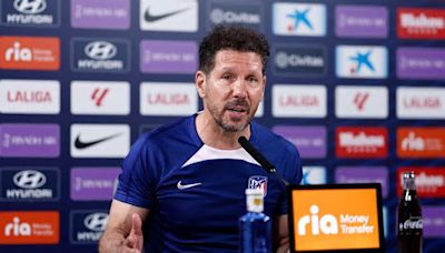 Rueda de prensa de Simeone, en directo