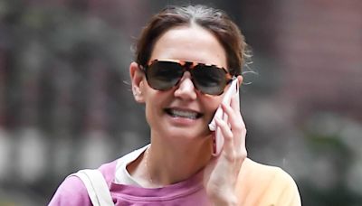 Katie Holmes on blissful NYC stroll after sending Suri off to college