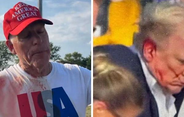 Blood-Stained Hero Who Jumped Into Action Tells of Assassination Aftermath: 'Donald Trump Was Saved by God'