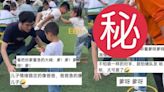 參加幼稚園親子拔河 好勝爸奮力比賽淡定仔原地觀看反差勁大惹爆笑