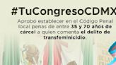 ¡Día histórico! Congreso CDMX tipifica transfeminicidio con Ley Paola Buenrostro