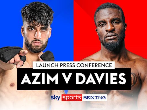 Adam Azim and Ohara Davies face off at press conference before October 19 clash - watch the live stream