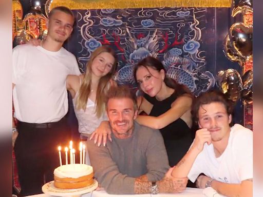 Así ha celebrado David Beckham su 49 cumpleaños: en una fiesta rodeado de familia... y con una ausencia