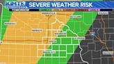 Tuesday features another risk for strong to severe thunderstorms