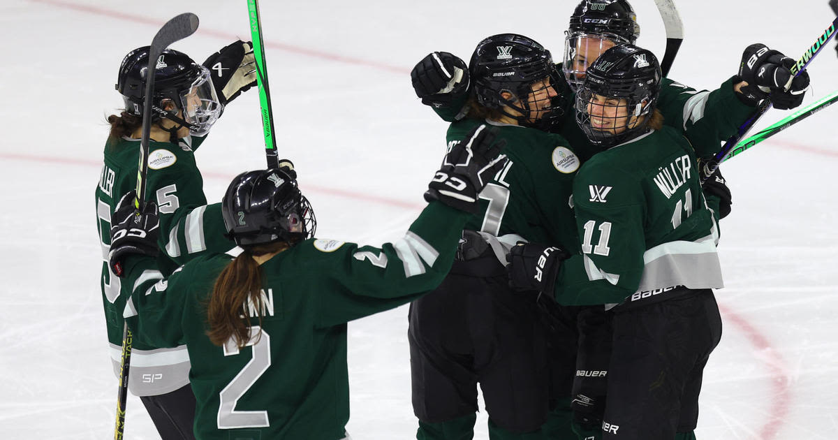 Boston's professional women's hockey team wins Game 1 of Finals