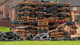 Toxic fumes fear over tyres on Antrim bonfires