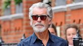 Pierce Brosnan, 71, looks every inch the silver fox