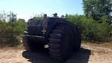 Ukraine's Defence Minister test-drives Ukrainian-made all-terrain vehicle and promises to order more for country's army