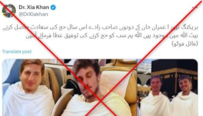 Images of Pakistan ex-PM Imran Khan's sons 'on hajj pilgrimage' are doctored