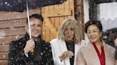 PHOTOS Emmanuel et Brigitte Macron sous la neige en plein mois de mai, dans un lieu cher au Président (et loin de Paris)