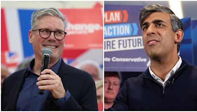 General election – live: Sunak ‘fears losing own seat’ as poll predicts bigger Labour landslide than 1997