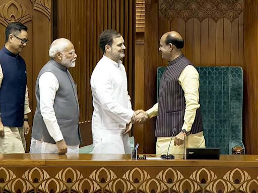 Rahul Gandhi meets LS Speaker, says reference to Emergency could have been avoided