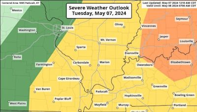 NWS updates severe weather forecast for Tuesday, Wednesday