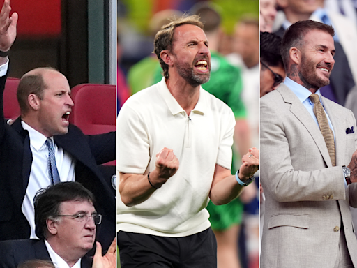 David Beckham and Prince William lead celebrity reactions to England Euro 2024 semi final win