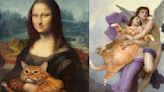 太療癒～當世界名畫遇上胖橘貓，一窺藝術家的幽默創作！