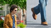 Timothee Chalamet Becomes Bob Dylan in Suede Boots for ‘A Complete Unknown’