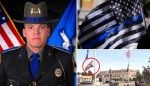 Democrat-led Connecticut town council refuses to fly ‘thin blue line’ flag for trooper killed in line of duty — but LGBTQ, American flags flown at half-mast