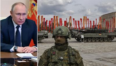 Putin displays his beloved European and American tanks conquered on the battlefield. A slap in the face of the West