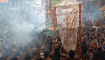 Aani Thirumanjanam festival begins with flag hoisting at Chidambaram temple