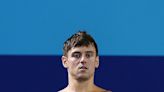 Team GB swimmers Tom Daley and Noah Williams show off diving skills