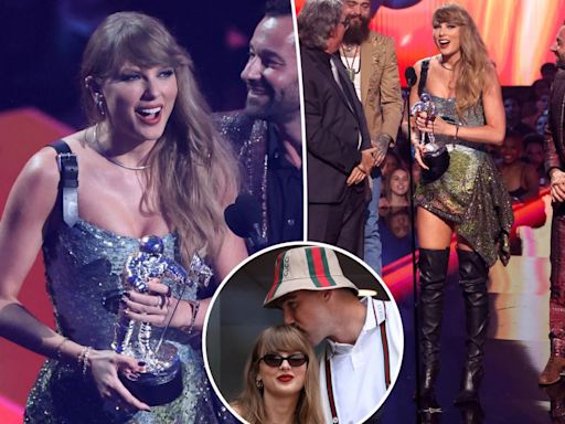 Taylor Swift thanks ‘magic’ Travis Kelce in 2024 MTV VMAs acceptance speech