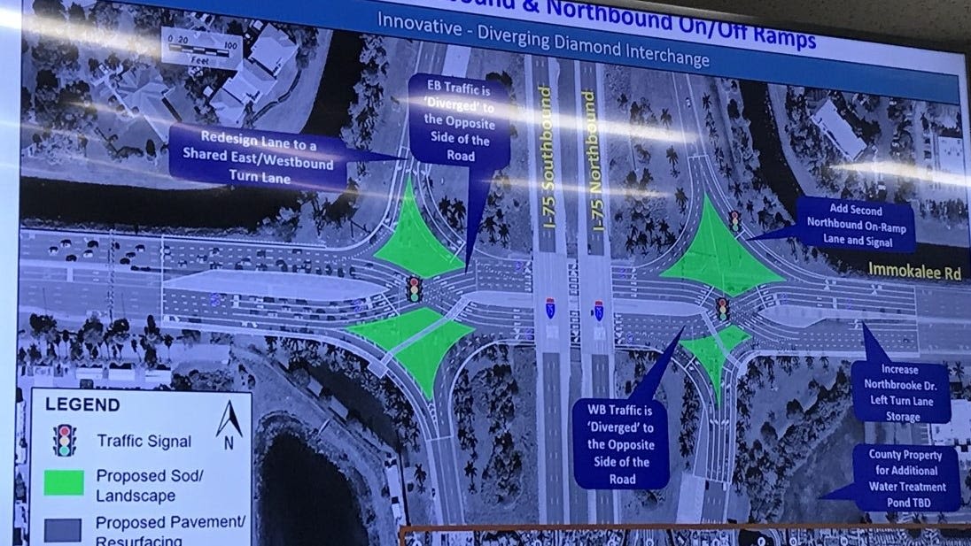 FDOT to hold public workshops for Collier County's first diverging diamond interchange