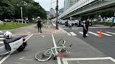 驚悚畫面曝！北市男騎自行車穿越馬路 慘遭聯結車輾斃