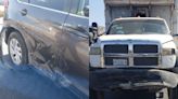 Camioneta y camión chocan sobre calzada Sacramento de Gómez Palacio
