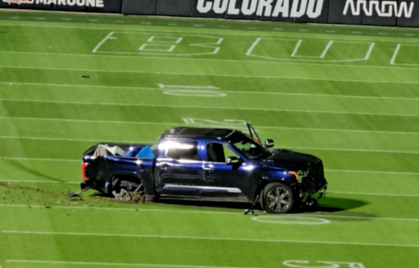 Hit-and-run driver crashes into Colorado's Folsom Field, truck ends up on football field