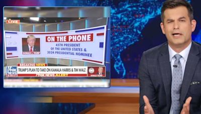 'Daily Show' Immediately Takes Issue With Trump's Bonkers Harris-Walz Warning