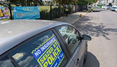 Car passenger with toddler on lap among 95 offences in one day near Chalkwell Park