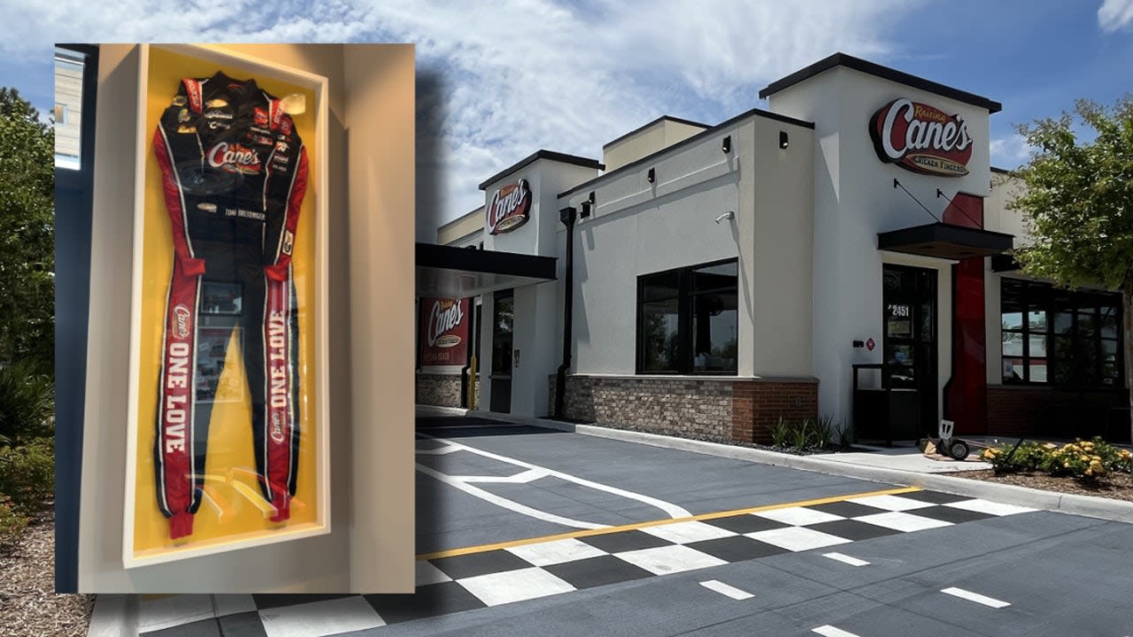New Raising Cane's in Daytona Beach pays homage to NASCAR, local icons